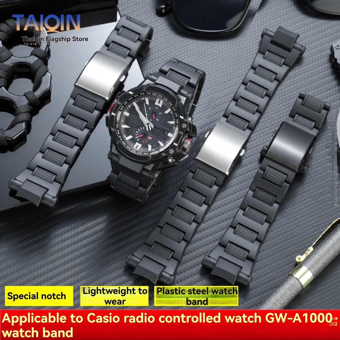 GW-A1000 Modified Plastic steel Watchband For Casio G-SHOCK 5240 GW-A1000D-1A Lightweight strap Men's Bracelet wristband