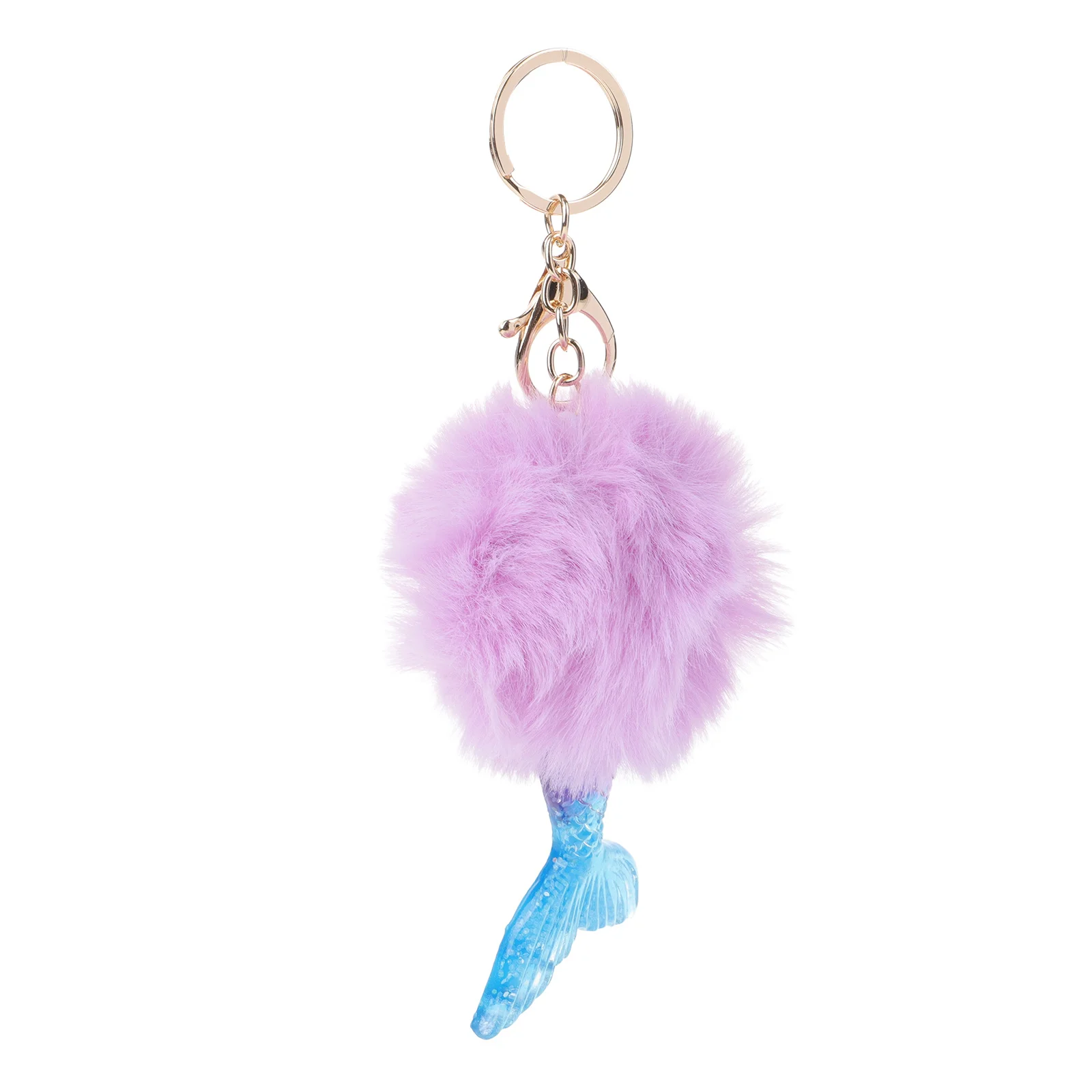 

Fashionable Pom Ball Keychain Fine Craftsmanship Key Ring for Bag Belt Loop Decoration Unique Hanging Ornament Ideal Giveaway