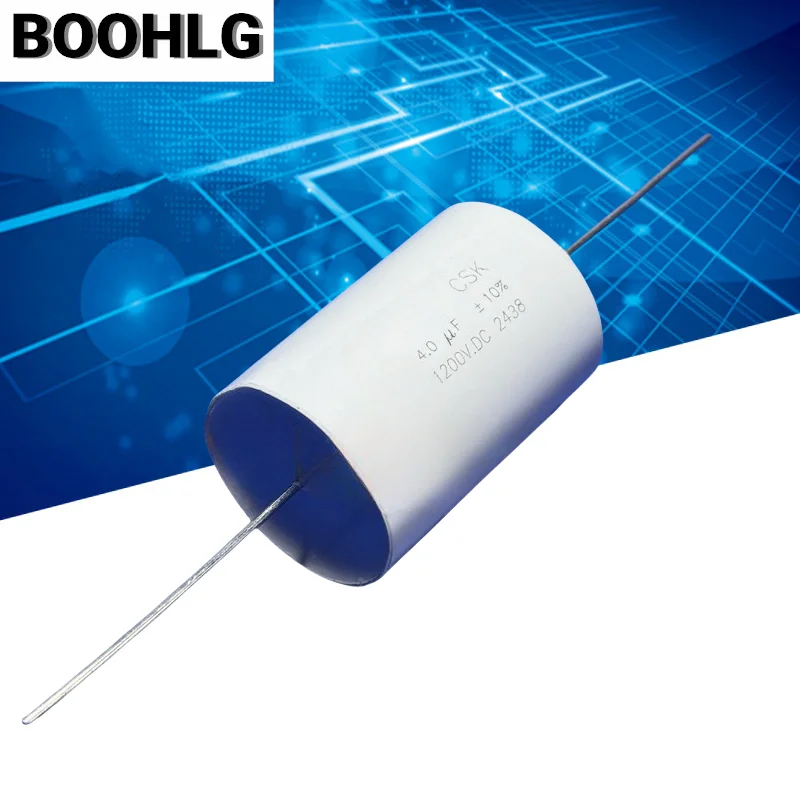 

1PCS 4UF1200V 4.0UF 1200VDC 405 Polypropylene high voltage film capacitor without inductance and polarity