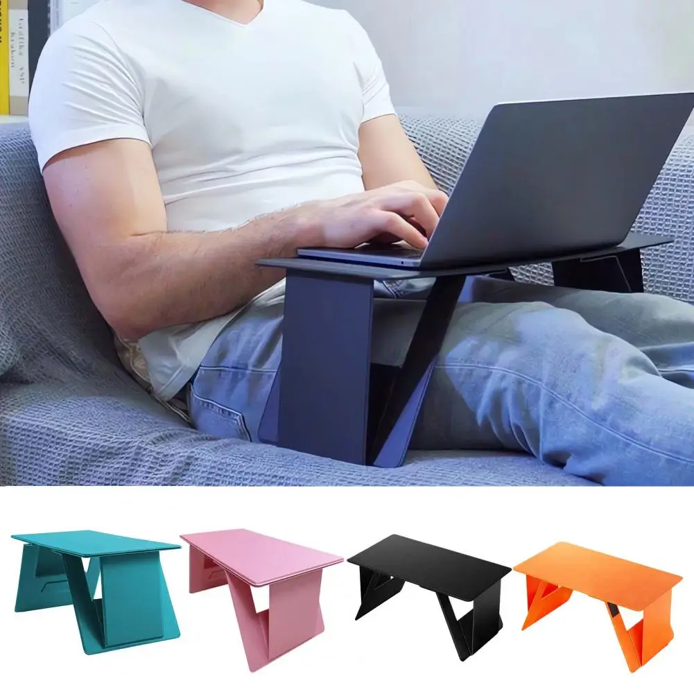 Sztuczna skóra drewniany podstawka do laptopa składany stojak na podstawka komputerowa regulowany mały magnetyczny biurko na laptopa łóżko