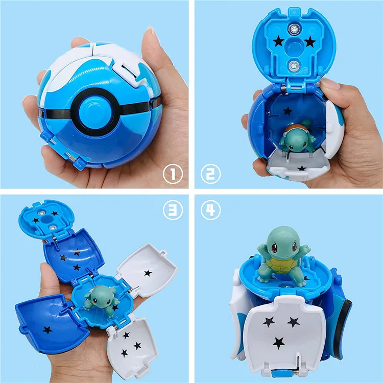 Pokéball Pokémon Figur Elf Ball Anime Figur Cartoon Pikachu Glurak Taschenmonster Haustier Anime Action Modell Spielzeug Geschenke – Detail 18