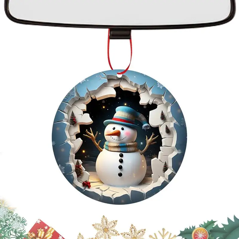 Santa Ornaments For Christmas Tree Snowman Christmas Ornaments Wooden Christmas Tree Pendant Snowman Christmas Decorations For