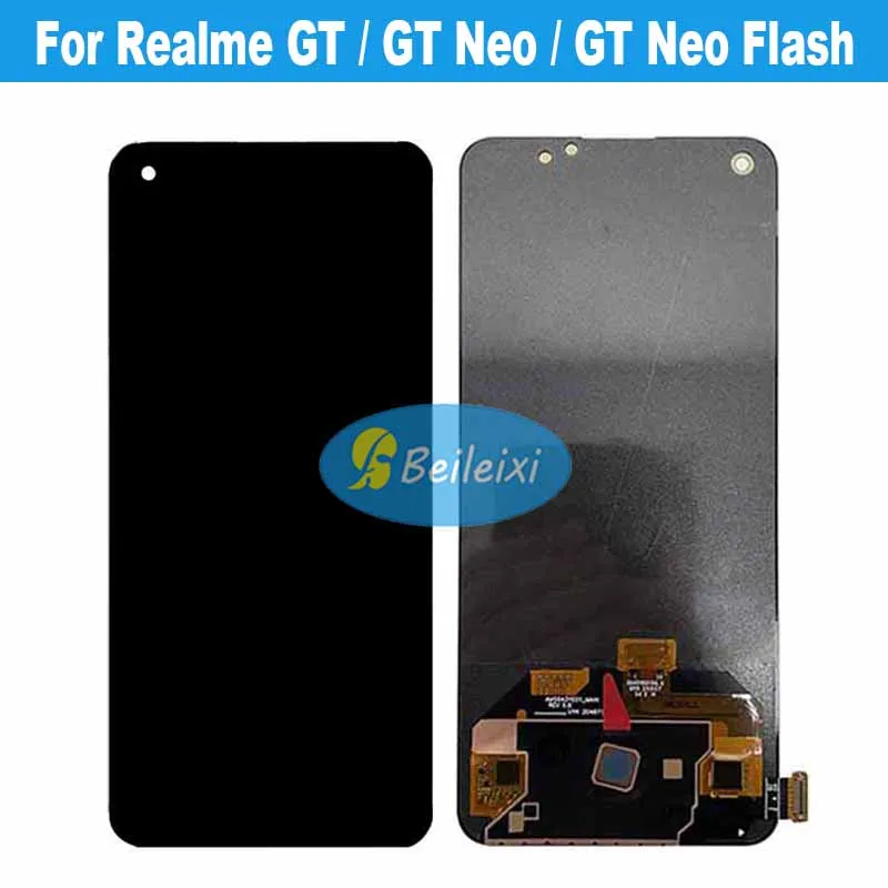 For Realme GT 5G RMX2202 LCD Display Touch Screen Digitizer Assembly For GT Neo RMX3031 / GT Neo Flash RMX3350