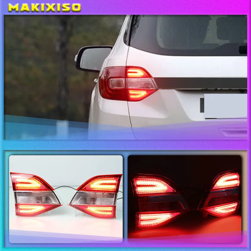 

2PCS Multi-functions Car LED Rear Tail Lamp Reverse Light Brake Light Reflector For Ford Everest 2016 2017 2018