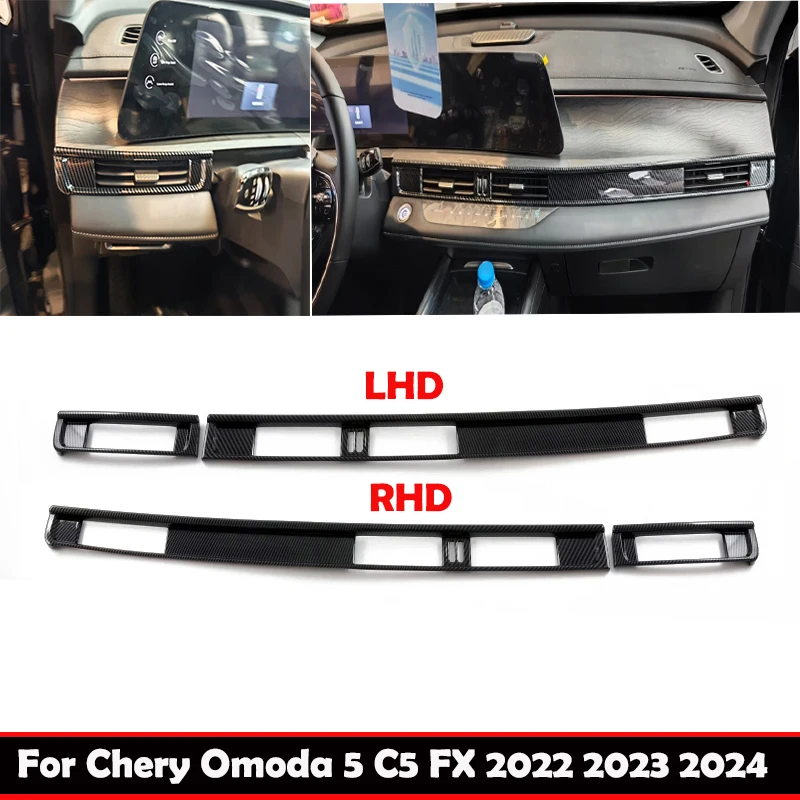 

Для Chery Omoda 5 C5 FX 2022 2023 2024, передняя приборная панель из АБС-пластика, розетка для кондиционов, центральная перемычка панели, аксессуары