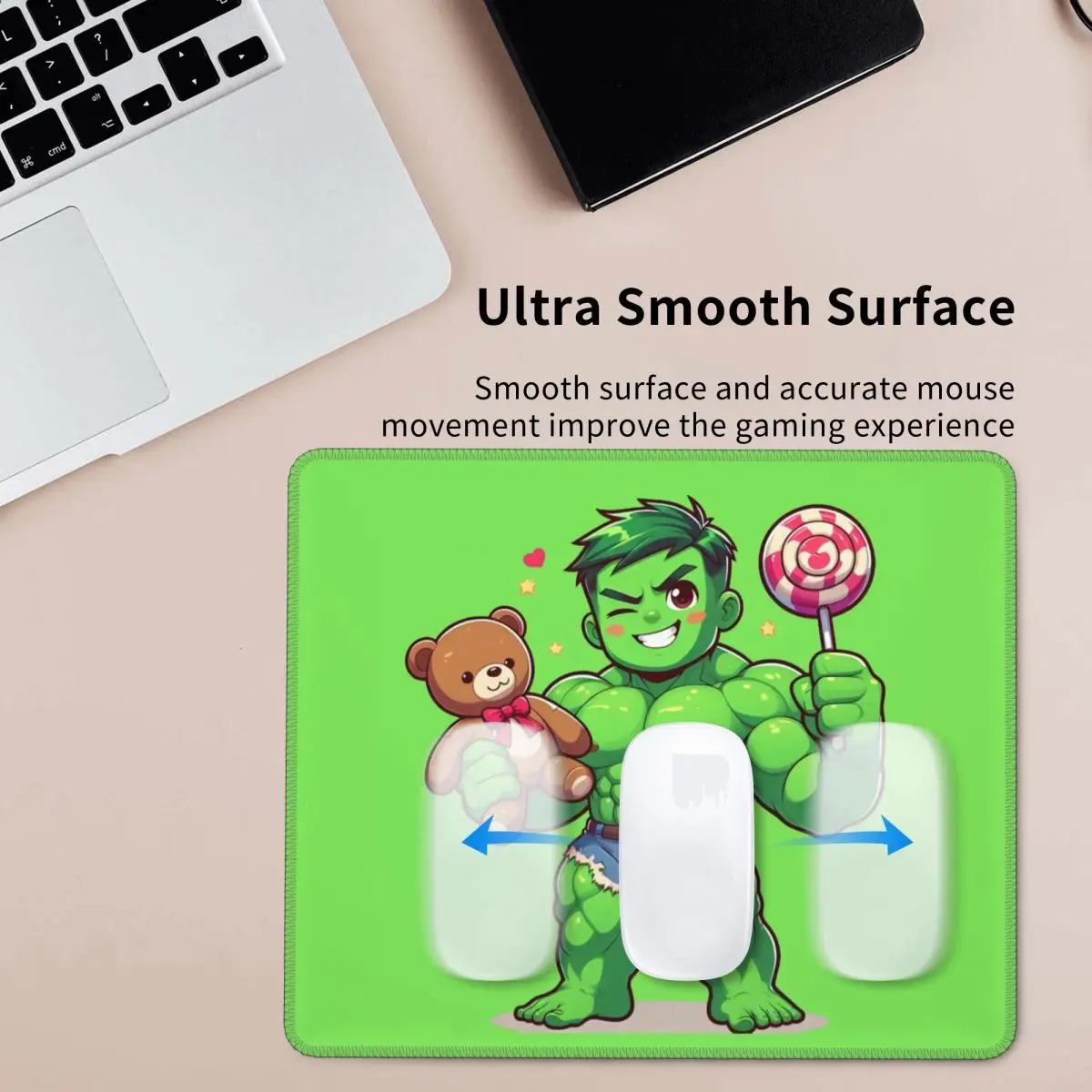 Custom Hulk Mouse Pad, antiderrapante, base de borracha, Gamer Mousepad, Cartoon Office Desktop Mat