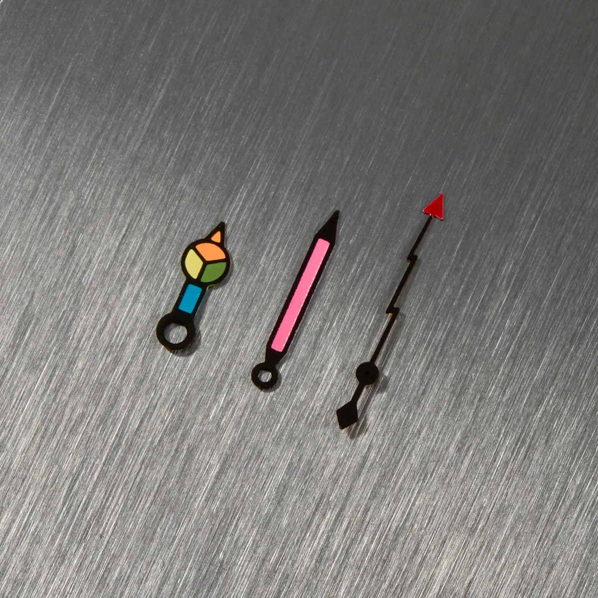 NH35 Hands Watch Accessories with Three Colored Hollow Out Hands and No Luminous Hands Suitable for NH35/NH36/4R/7S Movement