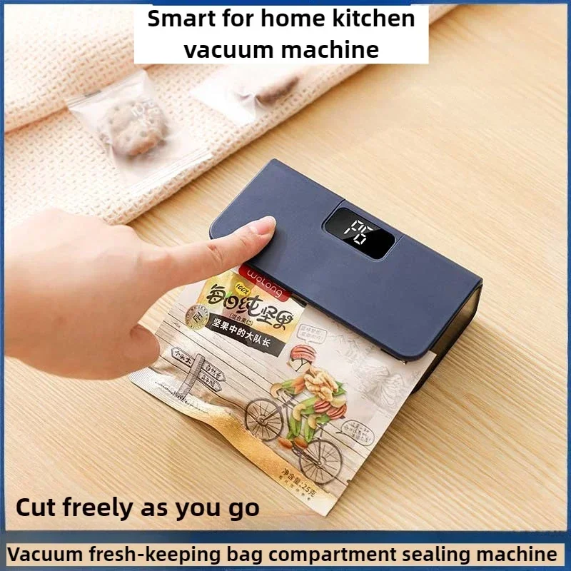 ماكينة نضارة الفراغ USB المحمولة المنزل ماكينة تفريغ الأكياس الغذائية السدادة ماكينة تغليف المطبخ سدادة صغيرة سدادة بلاستيكية #3