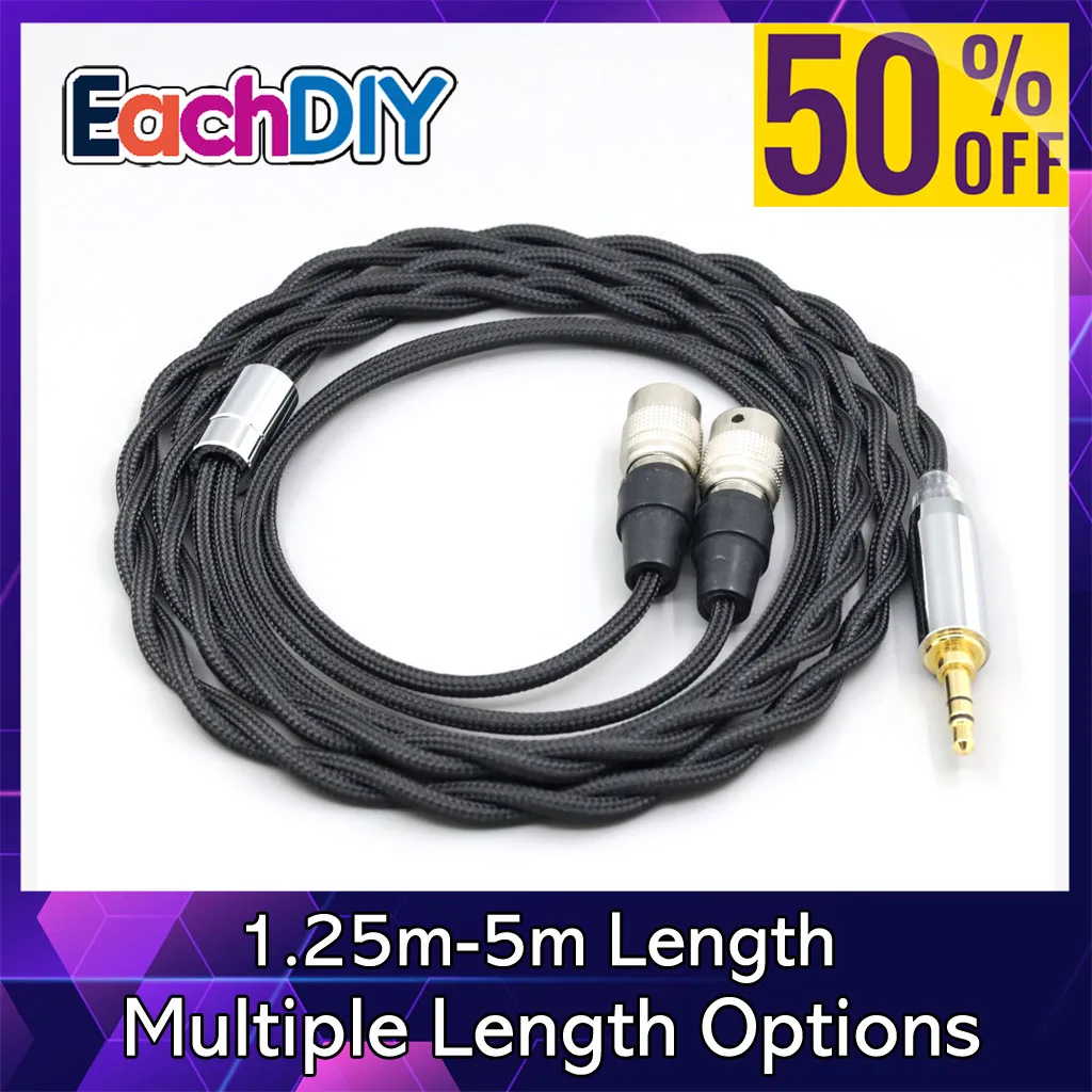 

Nylon 99% Pure Silver Palladium Graphene Gold Shield Cable For Mr Speakers Alpha Dog Ether C Flow Mad Dog AEON LN008288