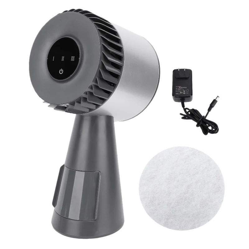 

3 Speeds Quiet Desktop Kitchen Exhaust Fan Portable Range Hood Negative Ion Cooling Filter Detachable Oil Collection Box