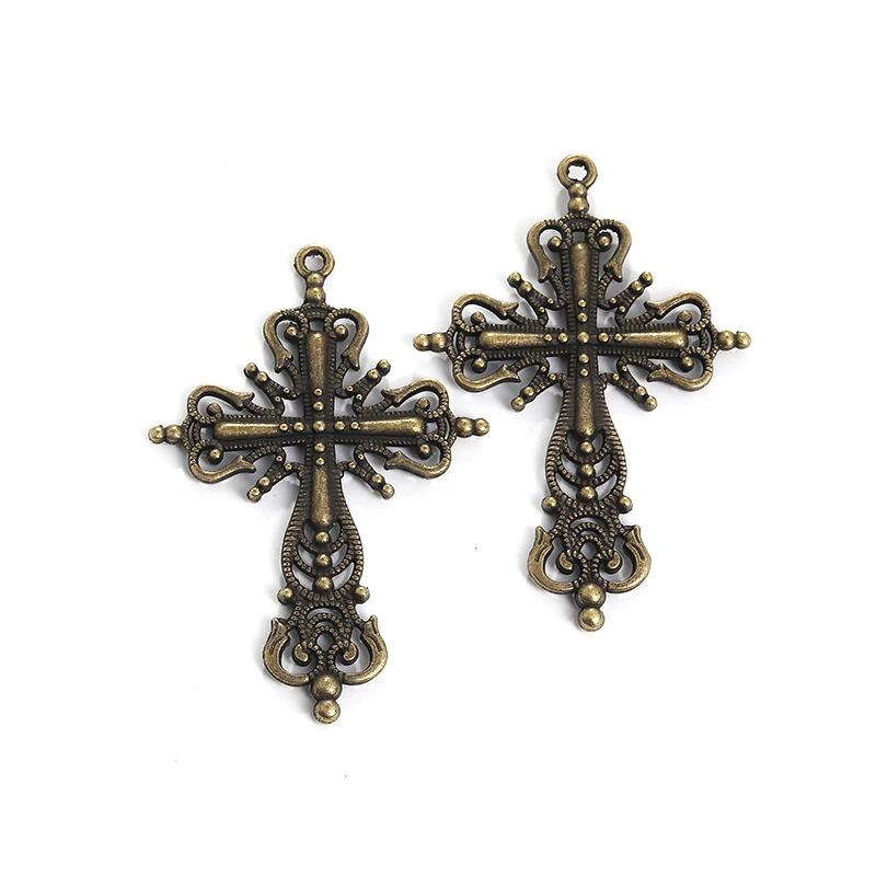 Fashion 5 pcs Alloy cross pendant charms fit DIY Handmade Jewelry Making Earrings necklace bracelet Crafts Souvenir