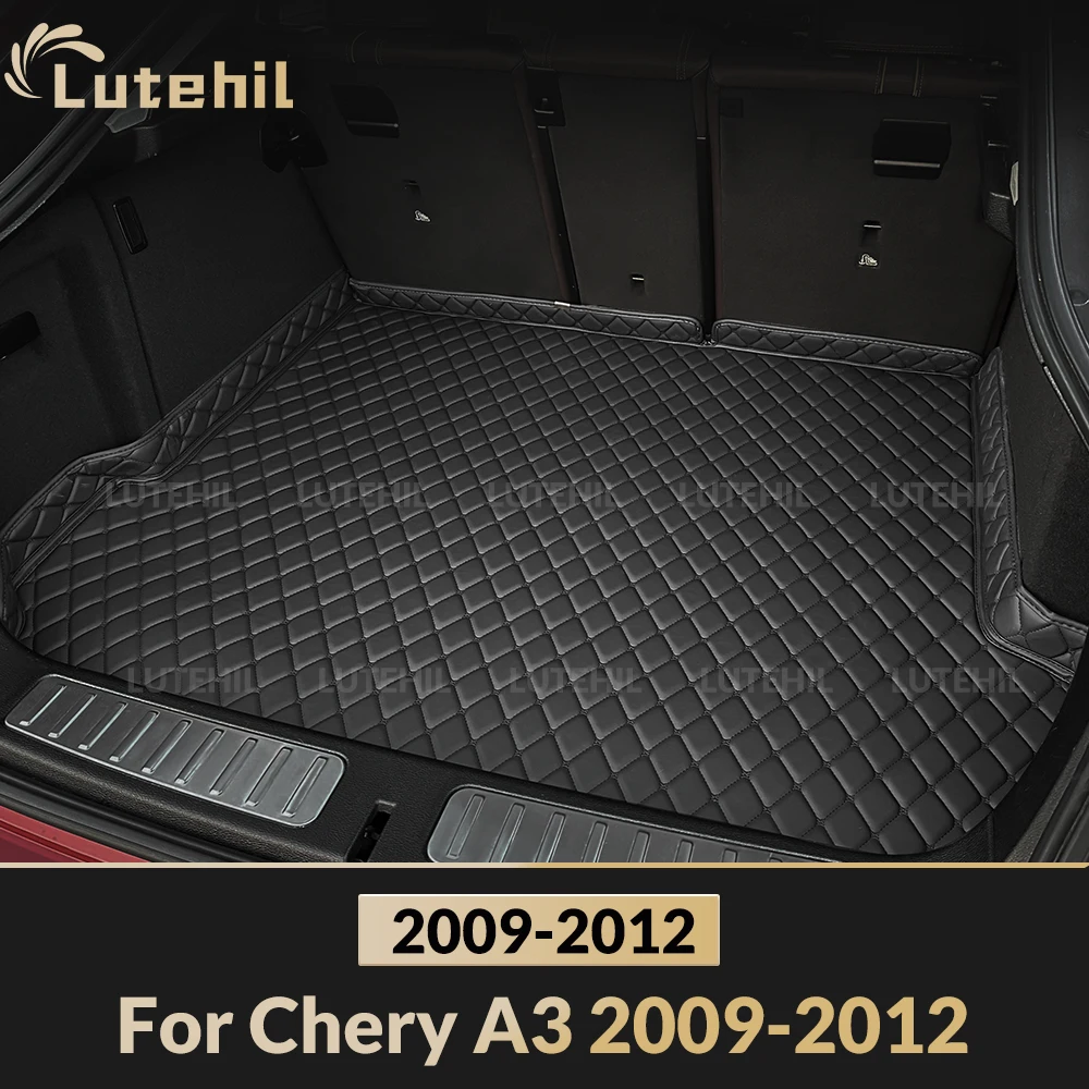奇瑞-a3-2009-2012-11-10-3d-車のトランクマットカーゴライナー全天候型インテリア保護アクセサリー