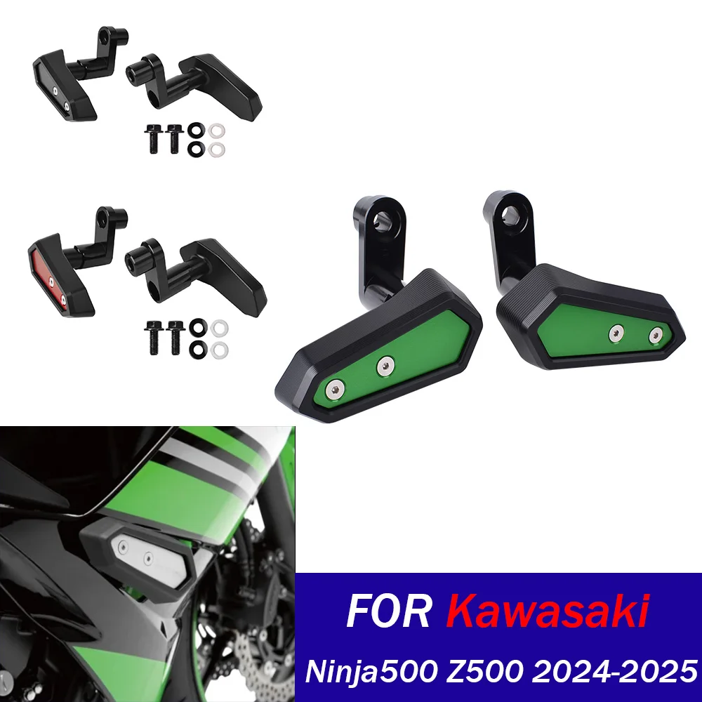 

For Kawasaki Ninja 500 2024 2025 Frame Slider Protector Motorcycle Engine Anti-collision Protector Anti-collision Ball Accessory