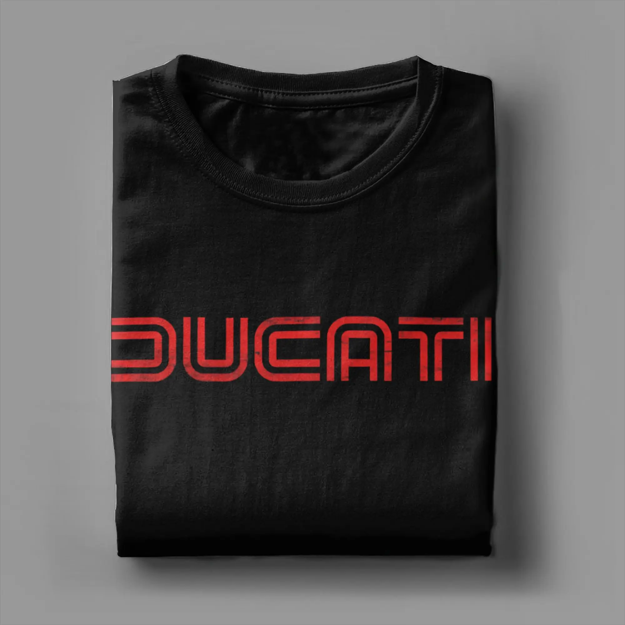 Classic Funny 100% Cotton T-Shirt D-Ducatis Tees Tops For Men view 3