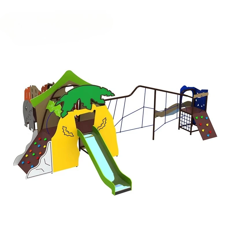 Outdoor Children Kids Toddler Swing Rocking Horse Brown Party Slide Playground Game Equipment Accessories Play Set for Park