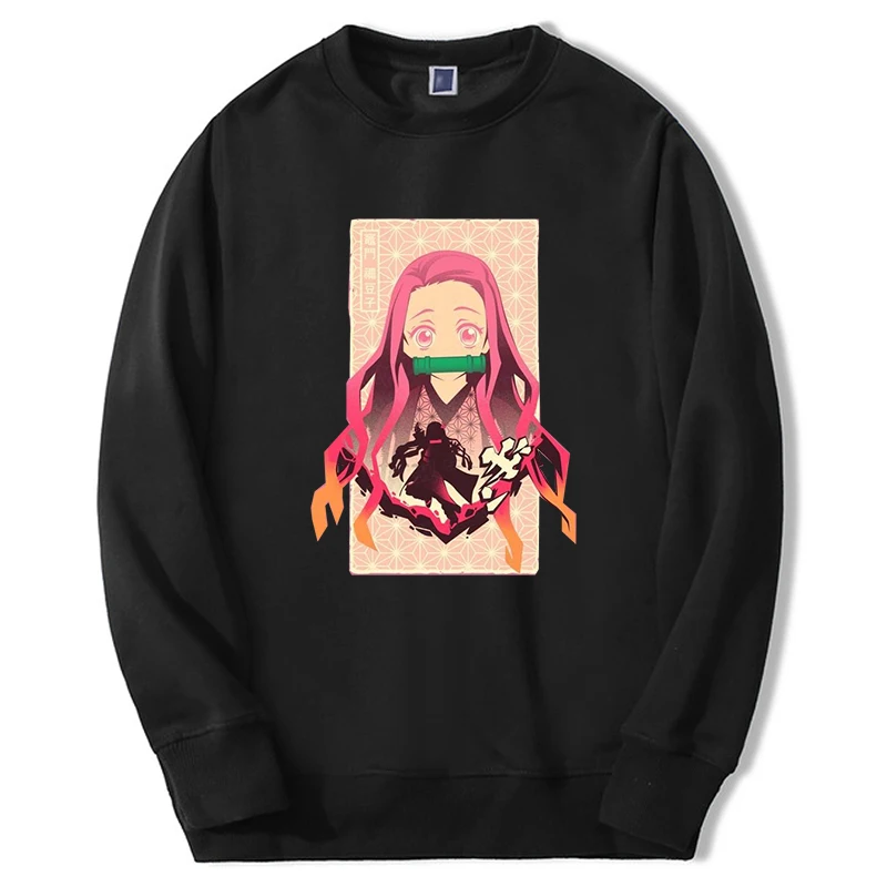 

Demon Slayer Japan Anime 2024 Hoodies Men Nezuko Mangas Anime Graphic Sweatshirt Hip Hop Loose Oversize Streetwear Moletom