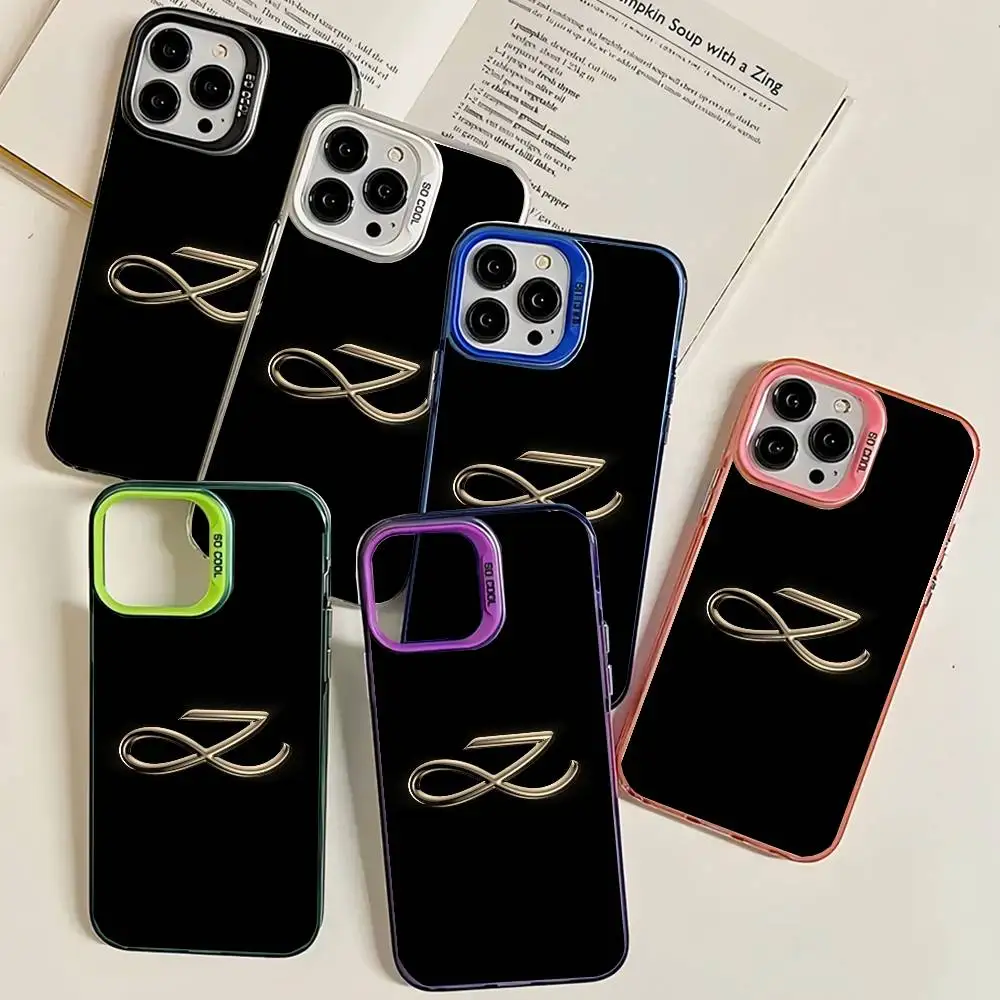 Чехол для телефона Epc J-JungkookS Golden The Brand LOGO Laser IMD Цвет Серебристый корпус для iPhone 17, 16, 15, 14, 13, 12, 11 Air Pro Max Plus