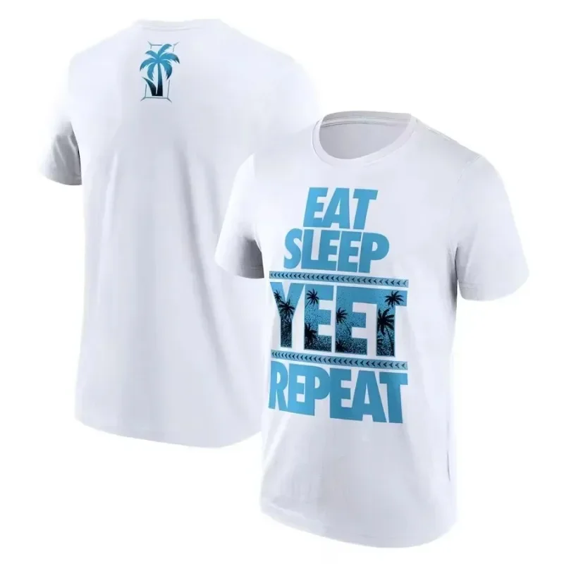 New Men's Jey Uso Yeet T-Shirt - Summer Fashionable and Casual Round-neck Breathable Men's Printed Graphic T-shirt