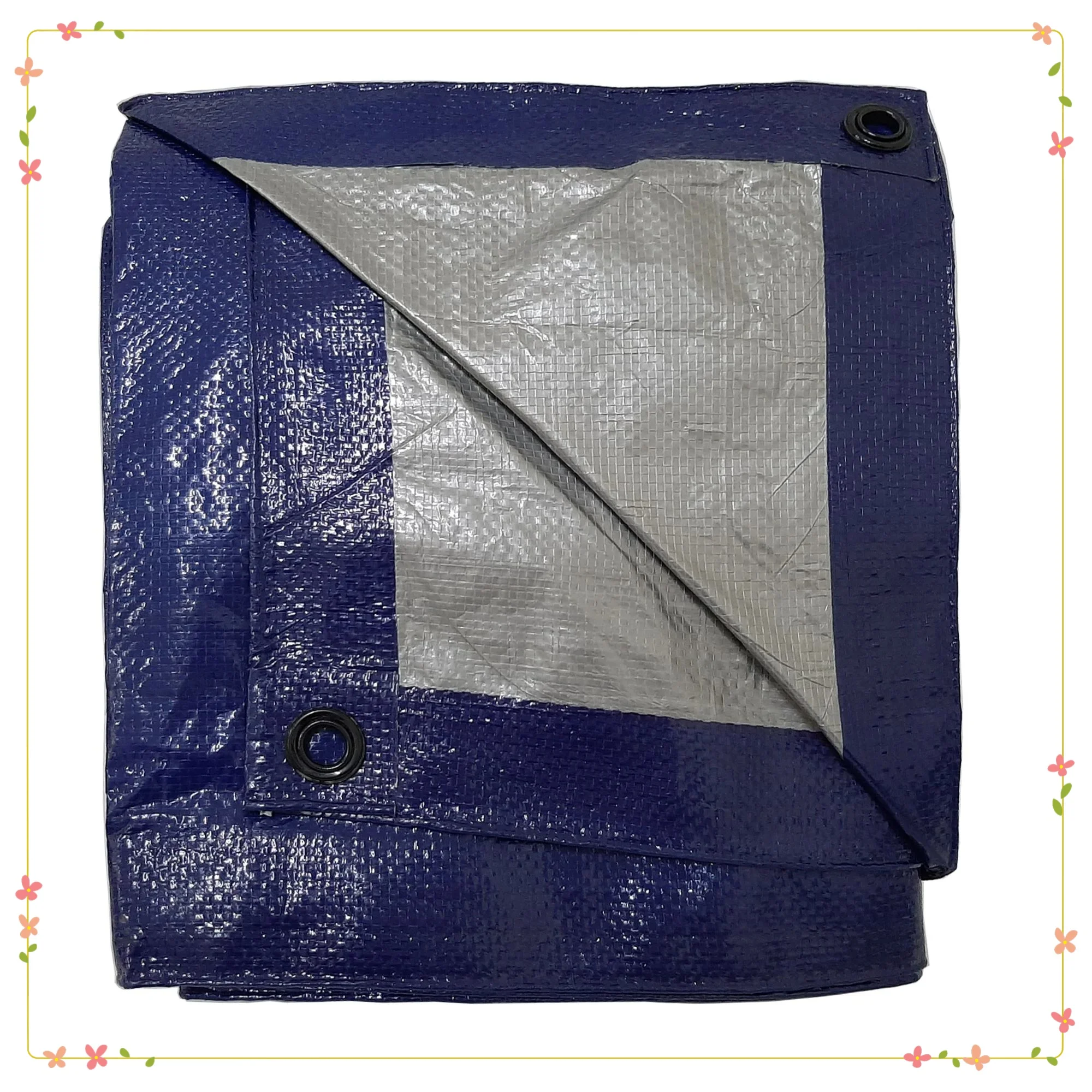 Lona de PE impermeable de 16' x 30', cubierta exterior resistente a desgarros para pila de madera, equipos, camiones, sitio de construcción, camping