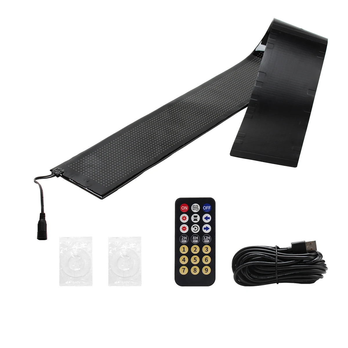 

LED Flexible Rolling Strip Light, DIY Text & Pattern, HD Display, APP Control, Car Decor Advertising Home Light