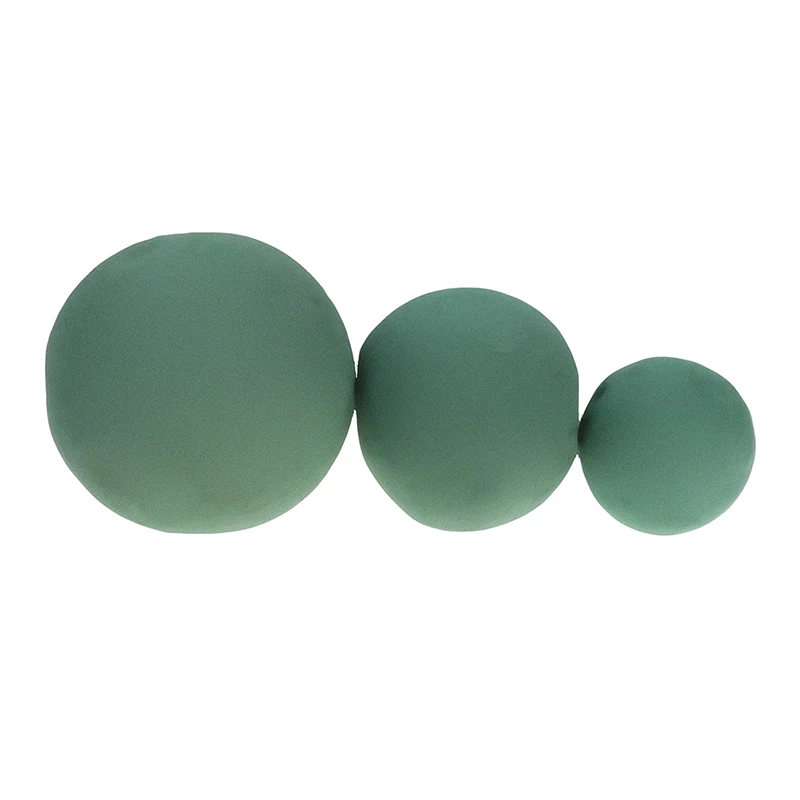 1Pc 9/12/15cm Round Green Dried Flower Ball Mud Sponge Foam Bouquet Decoration Fresh Floral Flower Arrangement Tools