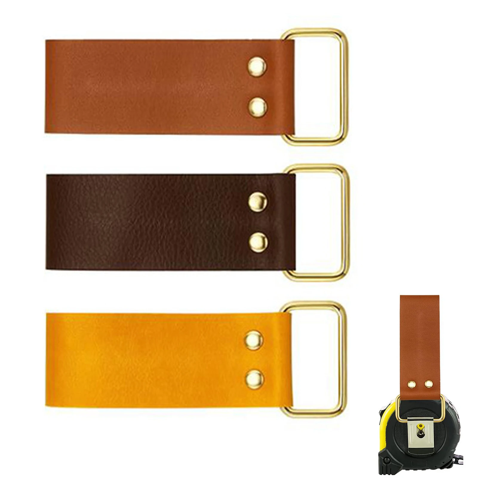 

Leather Belt Tool Waist Bag Tape Measure Leather Case Durable Tape Measure Holder, Electrician Labor Insurance Tool Accessories