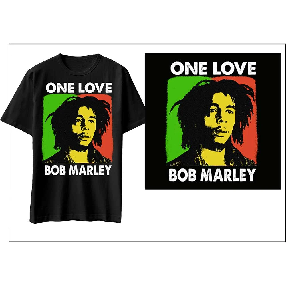 Rastaman Vibration Tour 1976 Bob Marley Singer T-Shirt Baumwolle Grafik-T-Shirt Herren Damen Sommer Streetwear – Detail 5