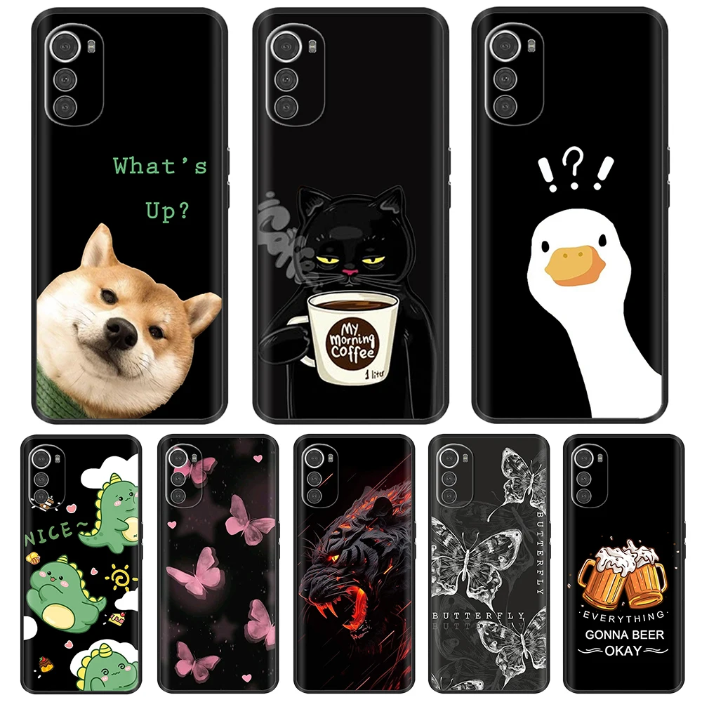 Funda de teléfono para Motorola Moto E32, Funda mate de silicona líquida suave con flores a la moda para Moto E32 MotoE32 E 32