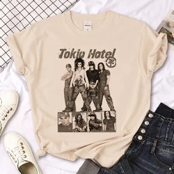Tokio Hotel top women anime harajuku t shirt girl streetwear harajuku clothing