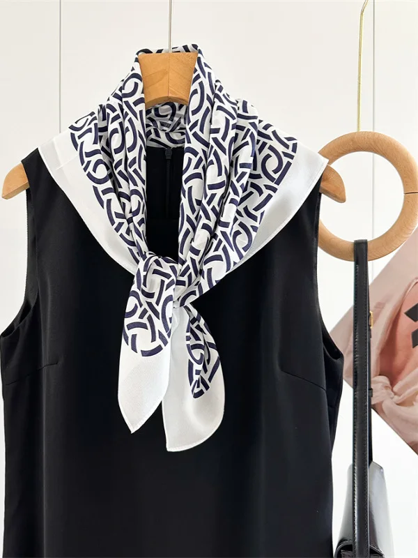 ele-bla-white-color-blo-silk-scarf-versatile-spring-autumn-season-silk-double-gauze-square-awl-money-sle