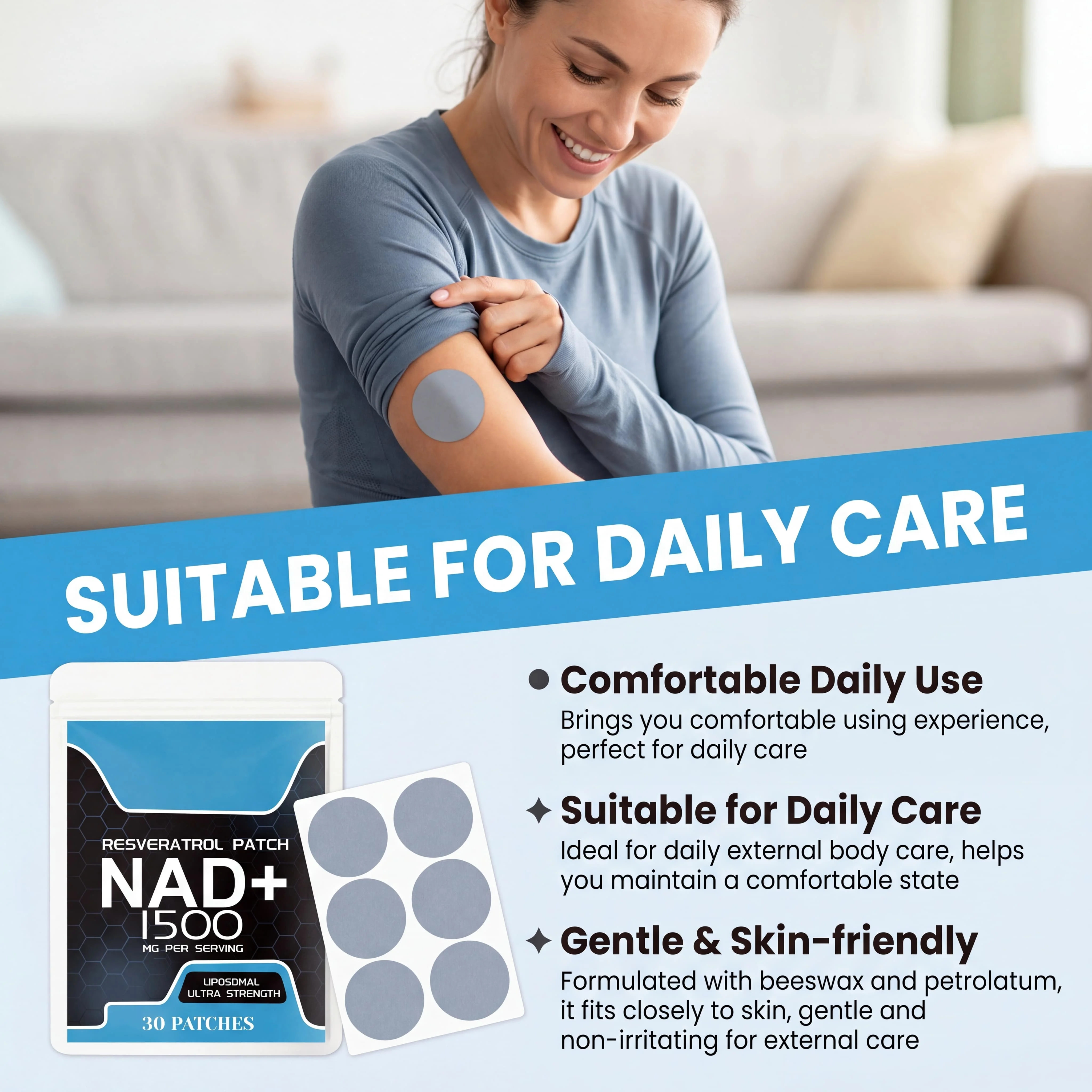 Body Care Patch, Supports Comfortable Body Condition, Comfortable Breathable Fit, Portable External Care Patchs view 4