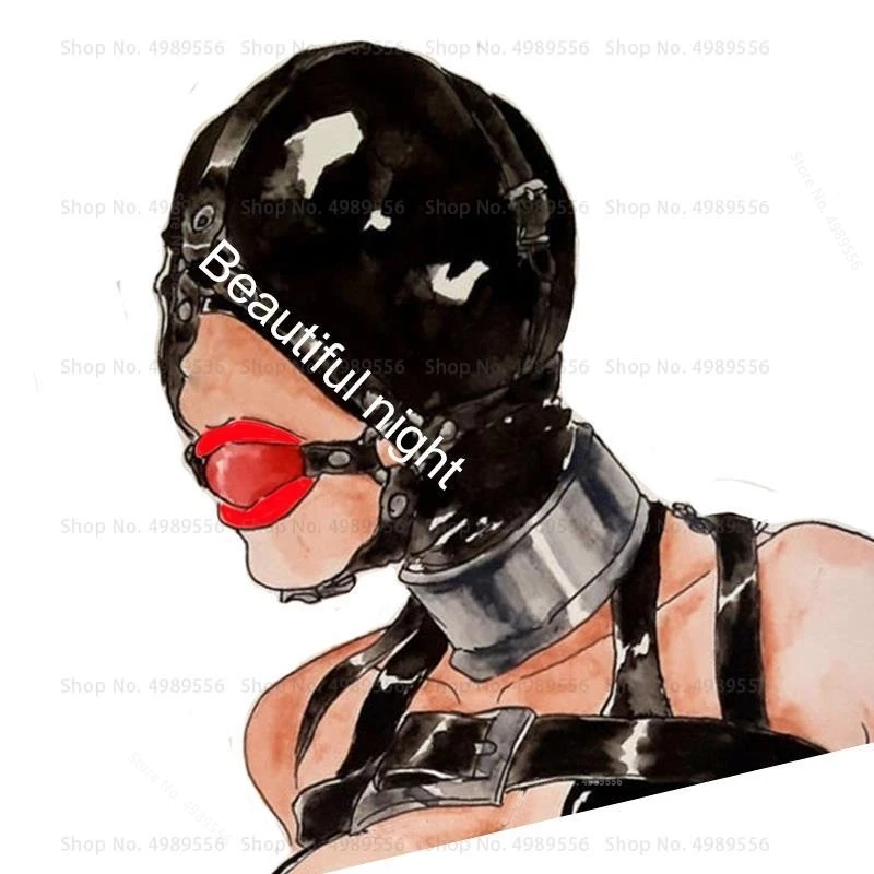 Gag Plug Brinquedos Fetiche Sexuais para Casais, Acessórios Eróticos, Kit Bdsm, Coleira de Couro, Jogos Sexuais Bondage, Bens de Bondage Gay, 2024