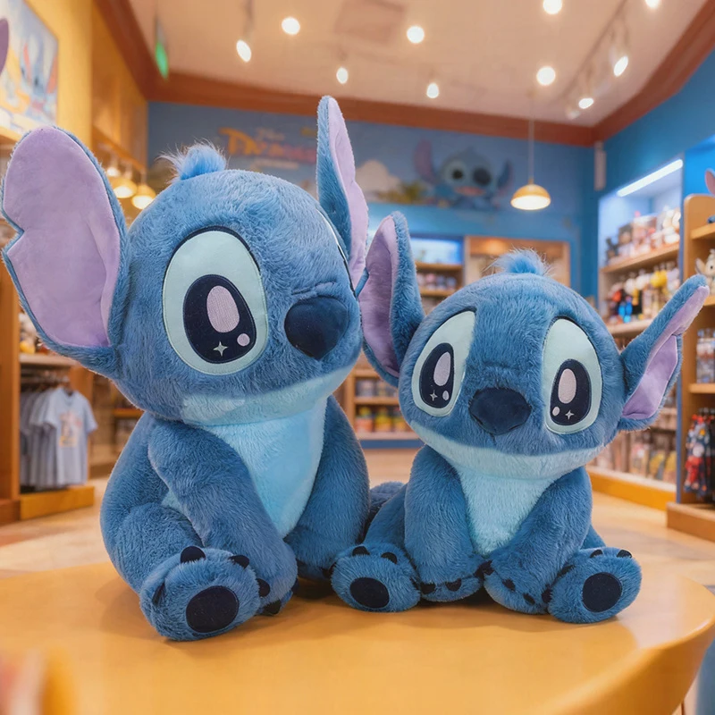 

Kawaii Stuffed Doll Blue Stitch Plush Toy From Lilo & Stitch Anime Collection Cute Large Stuffed Animal for Kids Birthday Gift