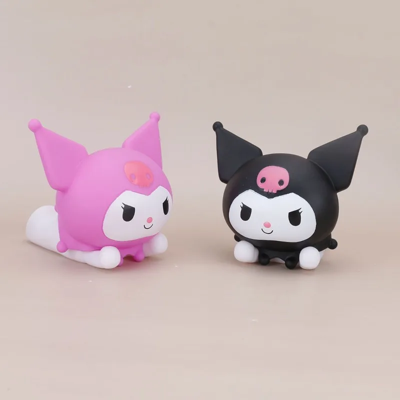 Kuromi أنيمي Kawaii سانريو الأطفال حامل هاتف لطيف الكرتون سيارة زخرفة حامل هاتف تزيين مُثبت هدايا للأطفال