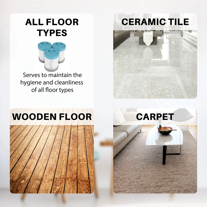 Tineco交換用フィルターキット,コードレス掃除機用,フットフィルター,a10ヒーロー,マスター,a11ヒーロー,マスター3ユニットに適しています