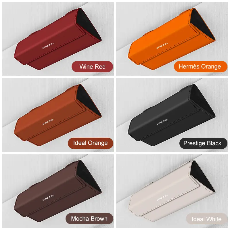 

for Chery Jaecoo J7 J8 Microfiber Leather Car Glasses Case Portbale Visor Eyeglass Holder Sunglasses Box Clip Interior Accessory