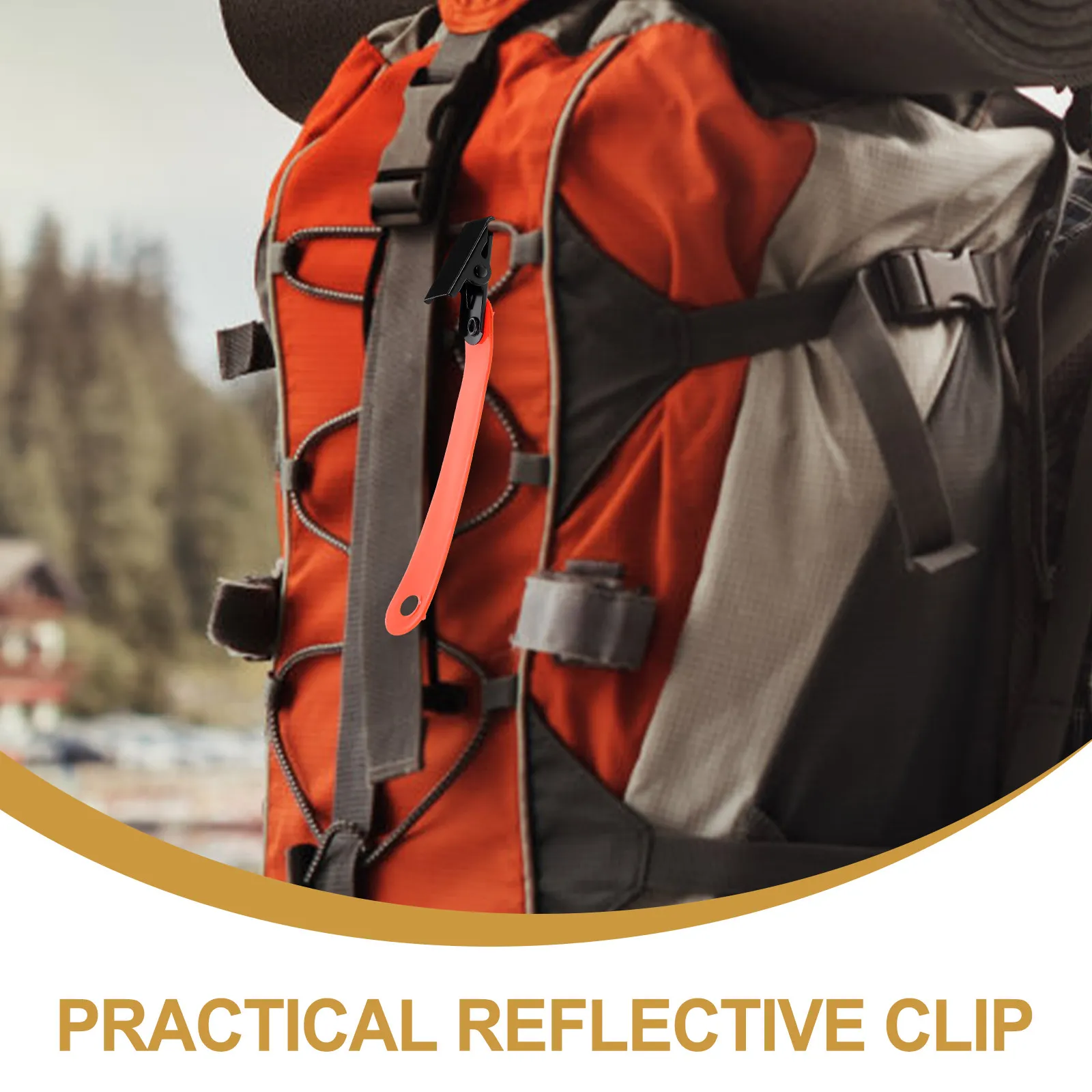 

Набор из 12 флуоресцентных водонепроницаемых эластичных зажимов для маркировки троп, светоотражающие клипсы для стрельбы из лука, ночного бега, велоспорта, для активного отдыха