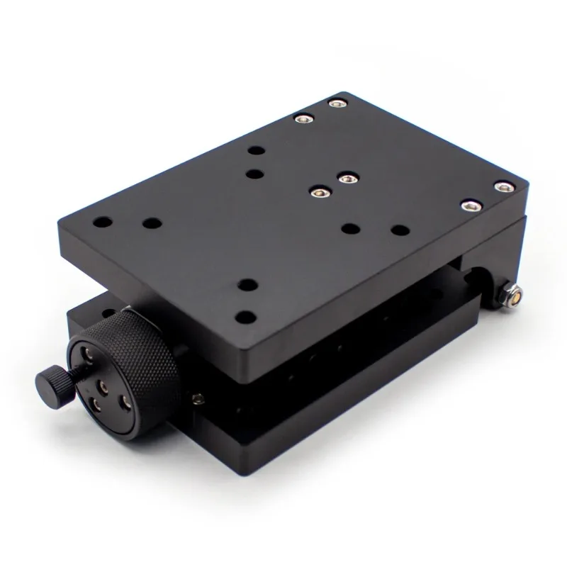 Unidirectional  Angle Tilt Adjustment Table 0-80° Manual Arc Fine Adjustment Stage Screw Driven Angle Stage 120x100MM Load 15KG