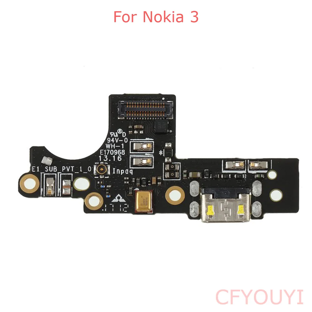 

USB Charging Port For Nokia 3 USB Dock Connector Charger Charging Port Dock Connector Flex Cable Replace Part