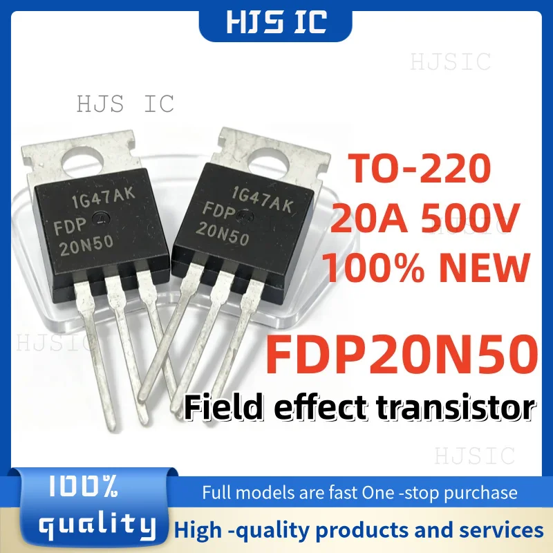 （10/20/30pcs）100% NEW FDP20N50 TO-220 20N50 500V  20A N-Channel MOSFET Transistor Best Quality In Stock