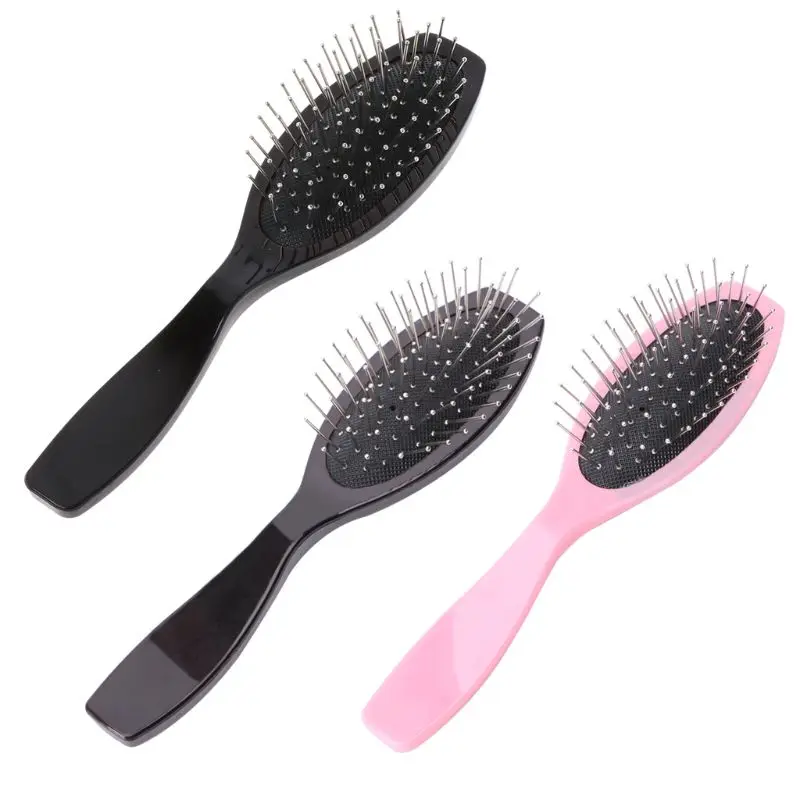 2023 New Professional Anti Static Steel Comb Brush for wig Hair Extensions Training for H