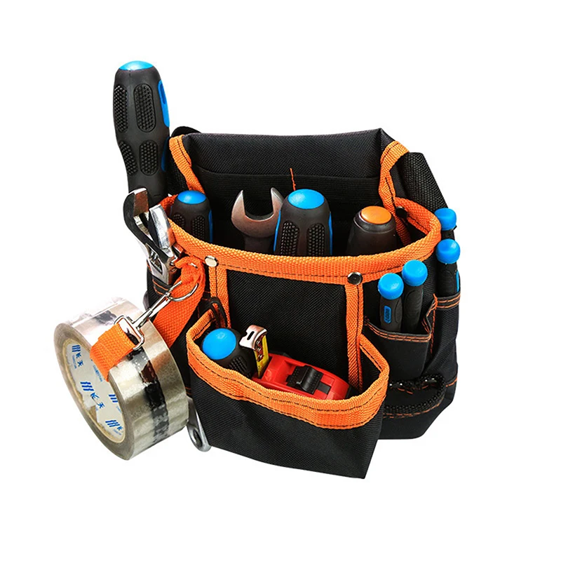 

1 шт. многофункциональная поясная сумка для обслуживания оборудования-600D ткань Оксфорд с несколькими карманами, поясная сумка-органайзер для электрика, плотника