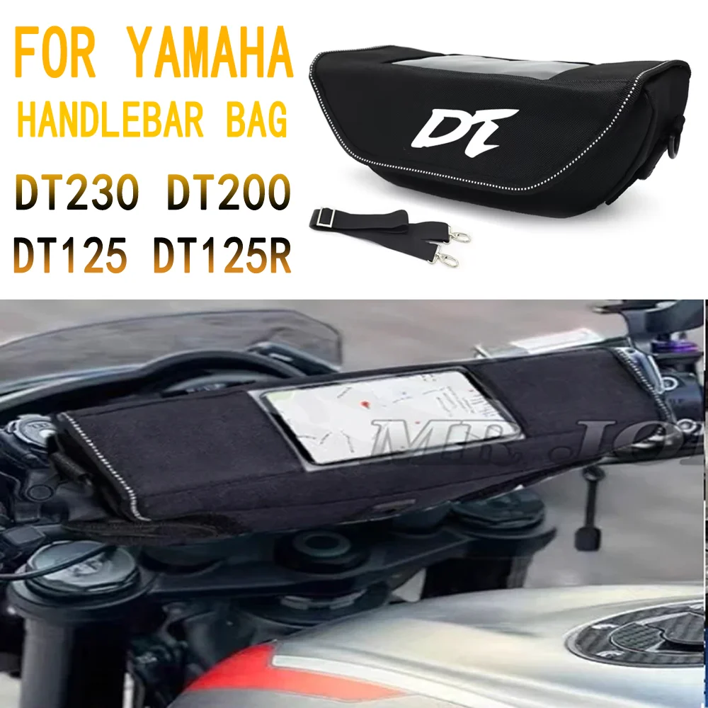 

3D waterproof handlebar travel navigation bag Motorcycle Handlebar bag For YAMAHA DT230 DT200 DT125 DT125R