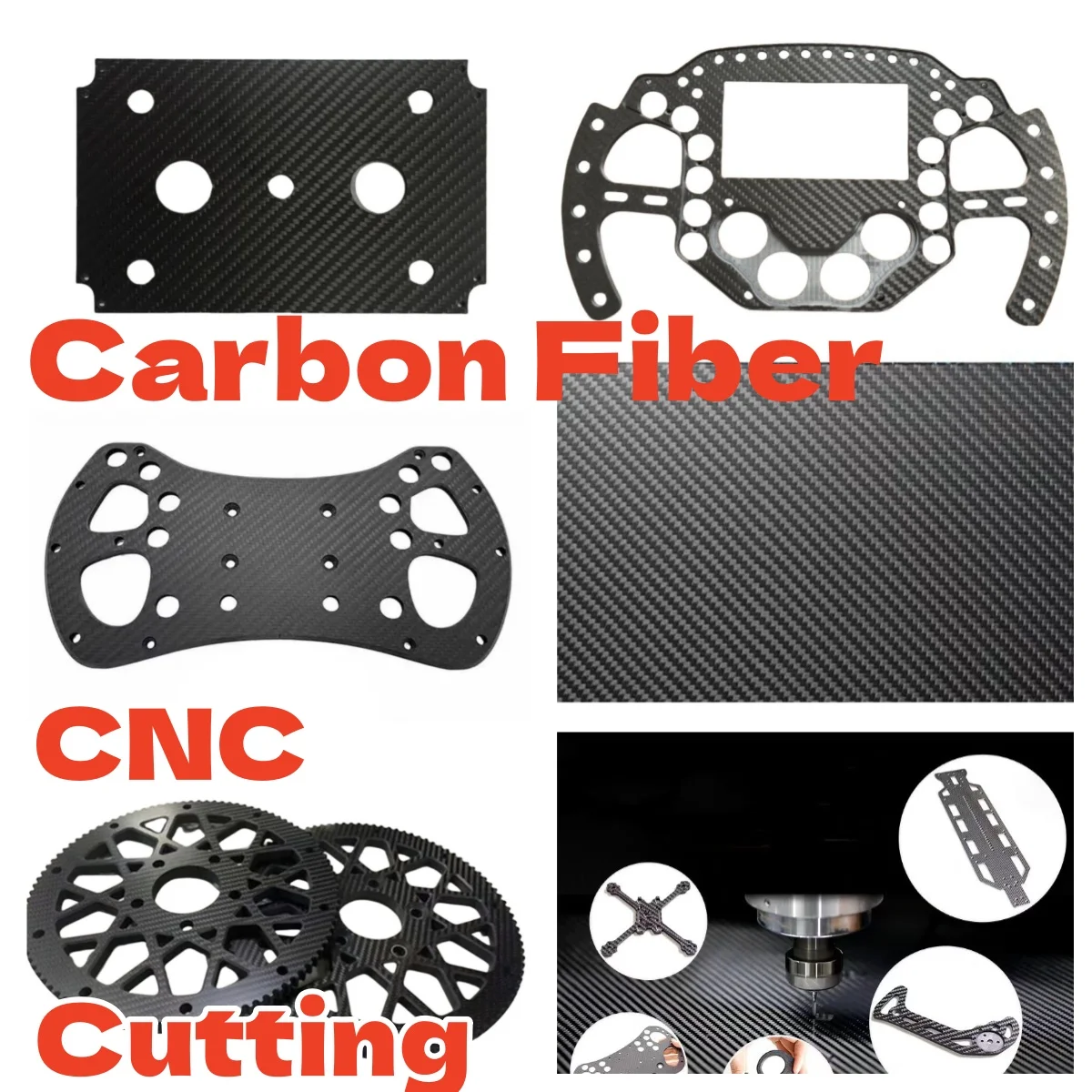

Carbon Fiber Sheet Process Carbon Plate CNC Machining Milling T700 T300 Engrave Matte Glossy RC Airplane Drone Arm FPV Frame