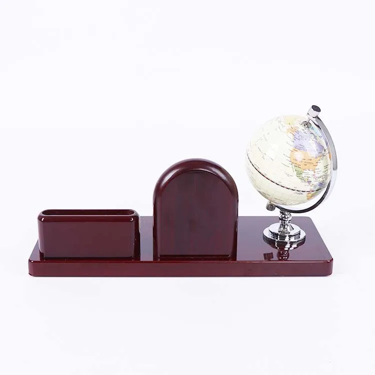 

New desk calendar desk, business office desktop ornament, mahogany desk calendar stand