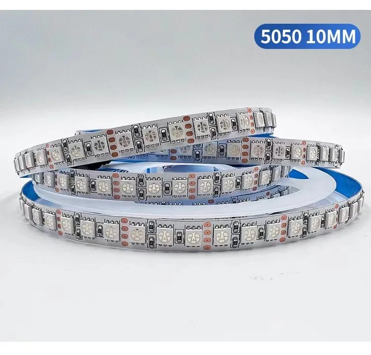 Flexível RGB LED Light Strip para casa, escritório e decoração do hotel, 5mm, 8mm, 10mm, 120LED/m, 5050/3535, SMD, DC 12V, 24V