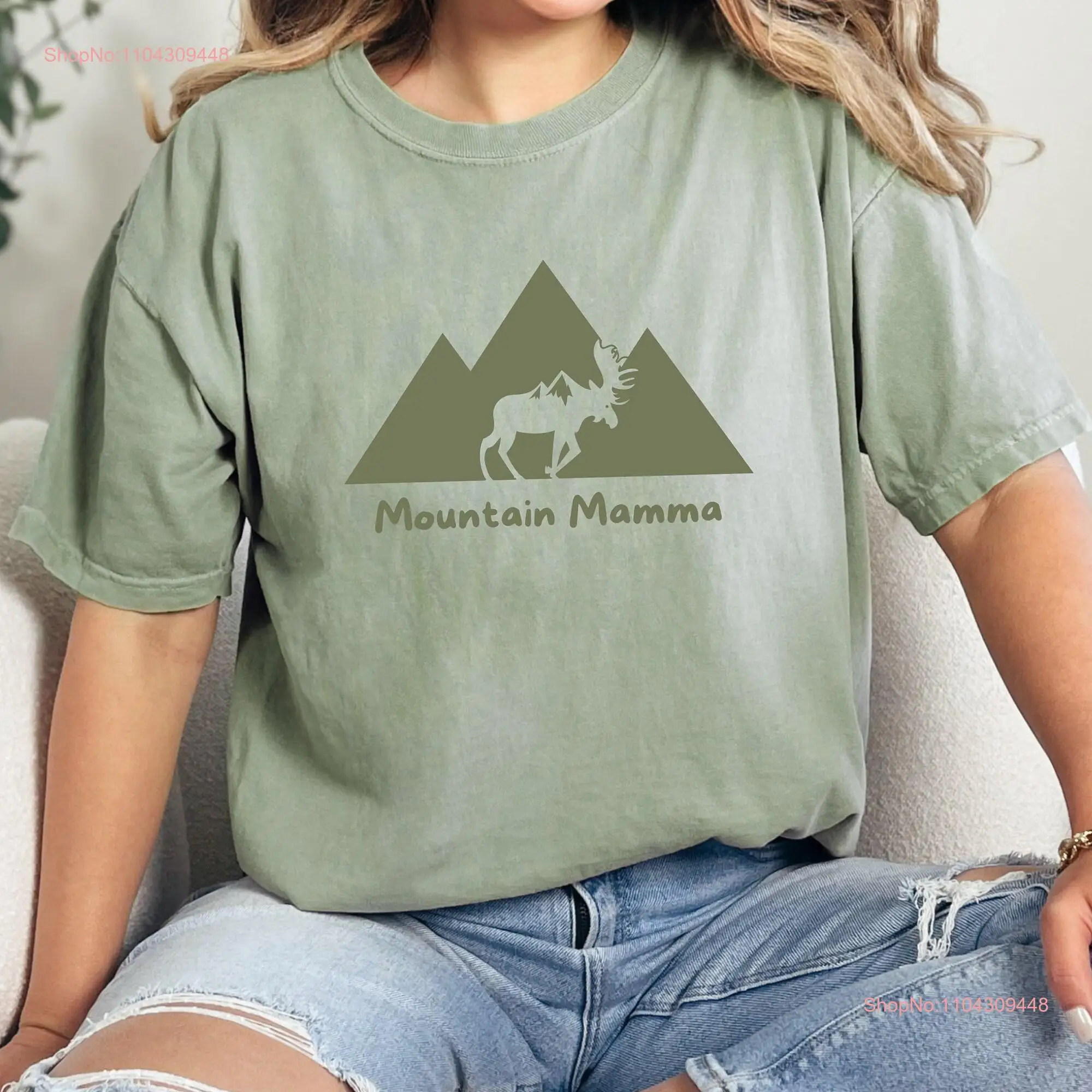 Mountain Mamma T shirt for Mom Camping Hiking Nature EnthusiasT long or short sleeves