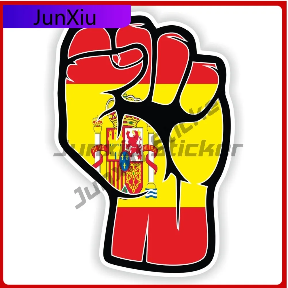 

Spain Sticker Fist Cool Laptop Anti Scratch Sticker Hand Decal Durable Sticker Unique Durable Unique Motorcycle Decoration