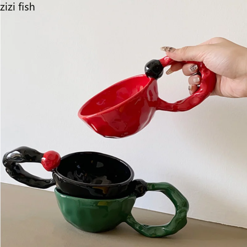 

Чашки с большой ручкой для воды, стаканы для завтрака, кофейная чашка, кружка для молока, чашки для послеобеденного чая, чашка для молока, чая, кружки для чая