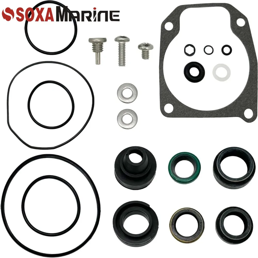 433550 Lower Unit Seal Kit for Johnson Evinrude Outboard 2-Cyl Engine 40 48 50 HP 1989-2005 777551  Sierra 18-2694